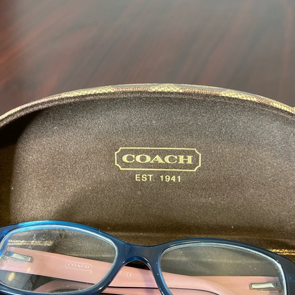 Coach glasses with coach clamshell case RC002 RAP 6035AB 135 women’s brown case - Picture 6 of 11